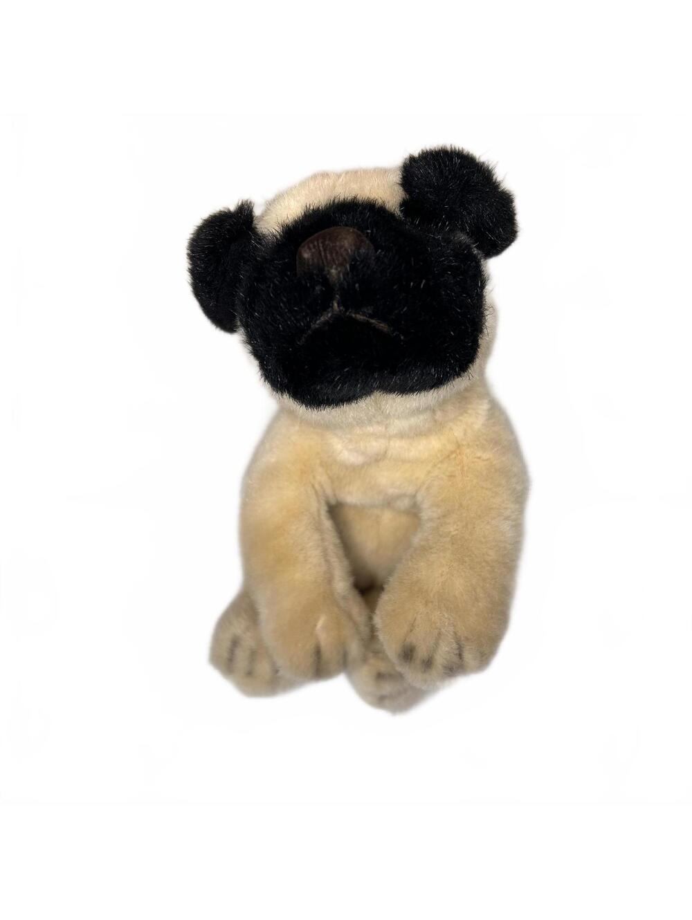 Vintage “Poncho” Pug Plush Dog Toy